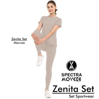 Setelan senam M-XXL ZENITA SET baju senam murah setelan olahraga wanita legging zumba kaos olahraga