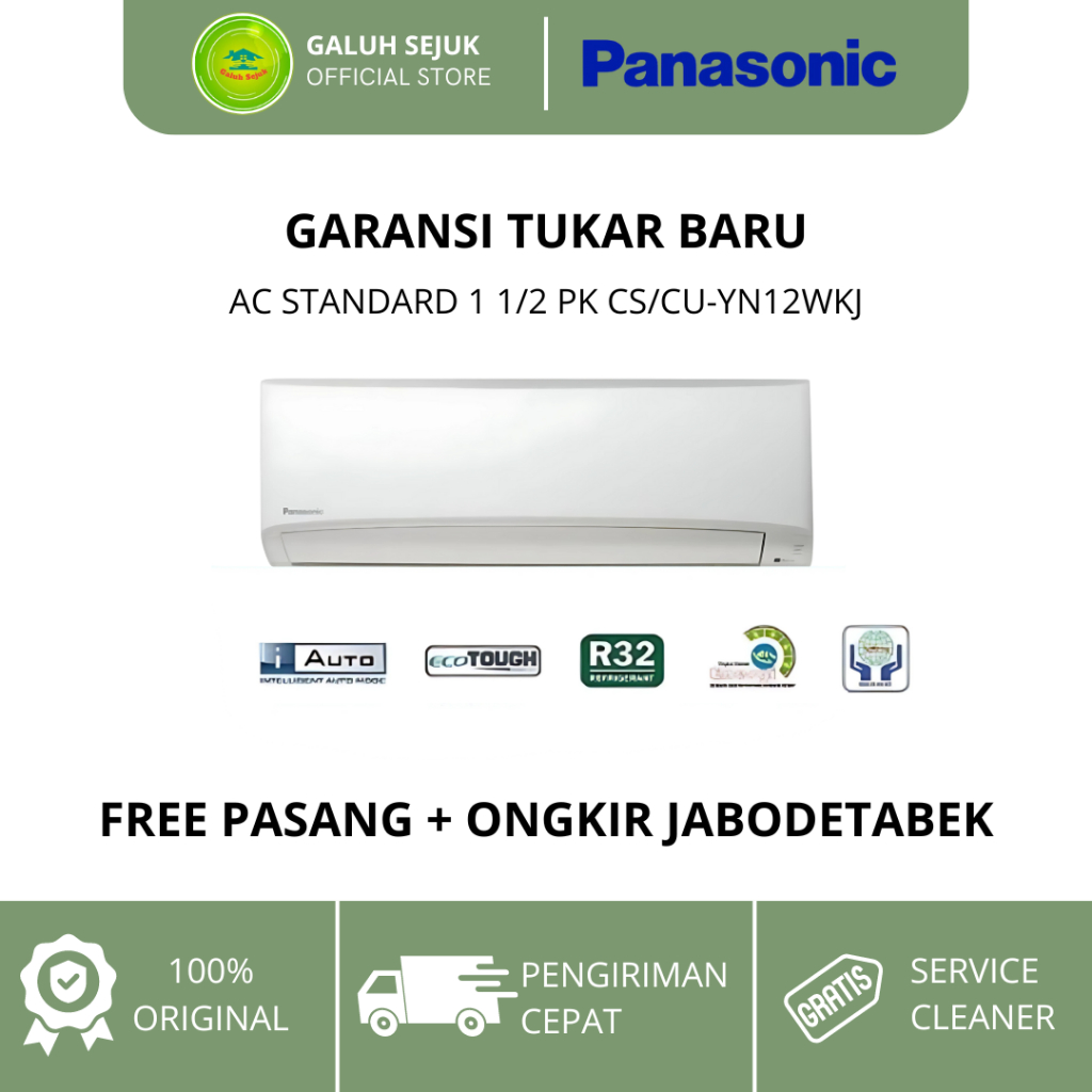 PANASONIC AC STANDARD 1 1/2 PK CS/CU-YN12WKJ - AC PANASONIC 1,5PK