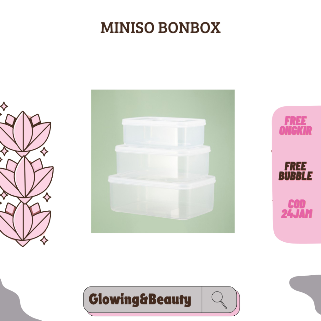 MINISO BONBOX TEMPAT PENYIMPANAN MAKANAN