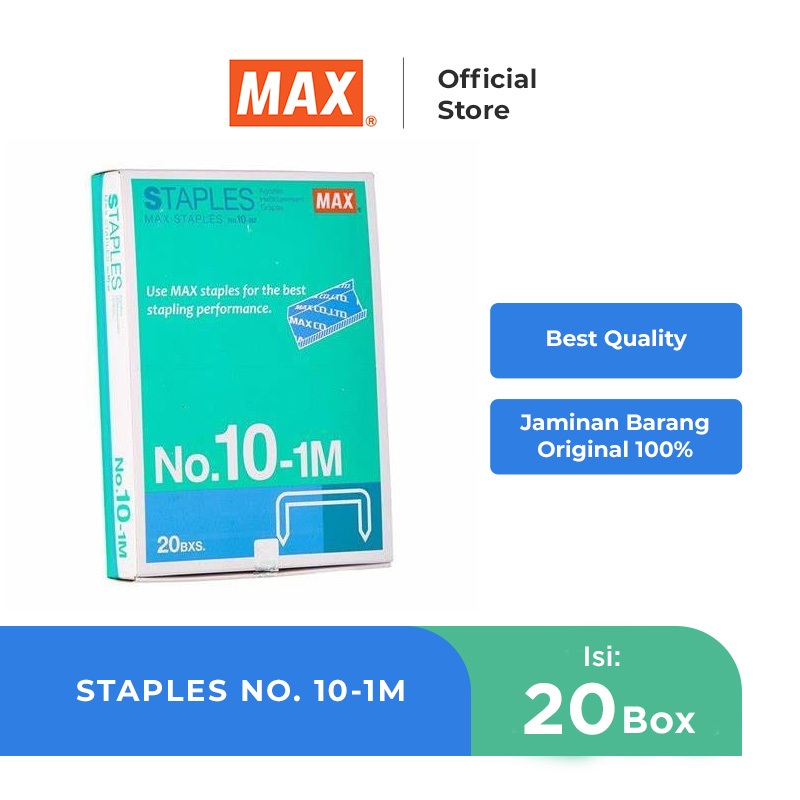 

MAX Isi ulang/refill 10-1M (PACK) isi Stapler Staples Jegrekan Hekter HD10