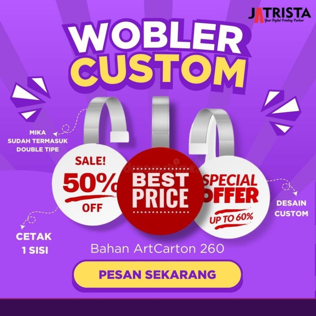 WOBLER|WOBBLER TOKO|GANTUNGAN PROMOSI|WOBBLER PROMOSI |CETAK WOBBLER | PROSES CEPAT