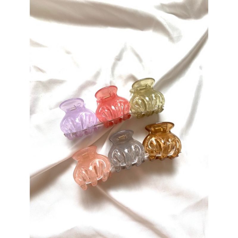 Jedai rambut jepit ori merk declip 1PCS gigi 5 warna pastel