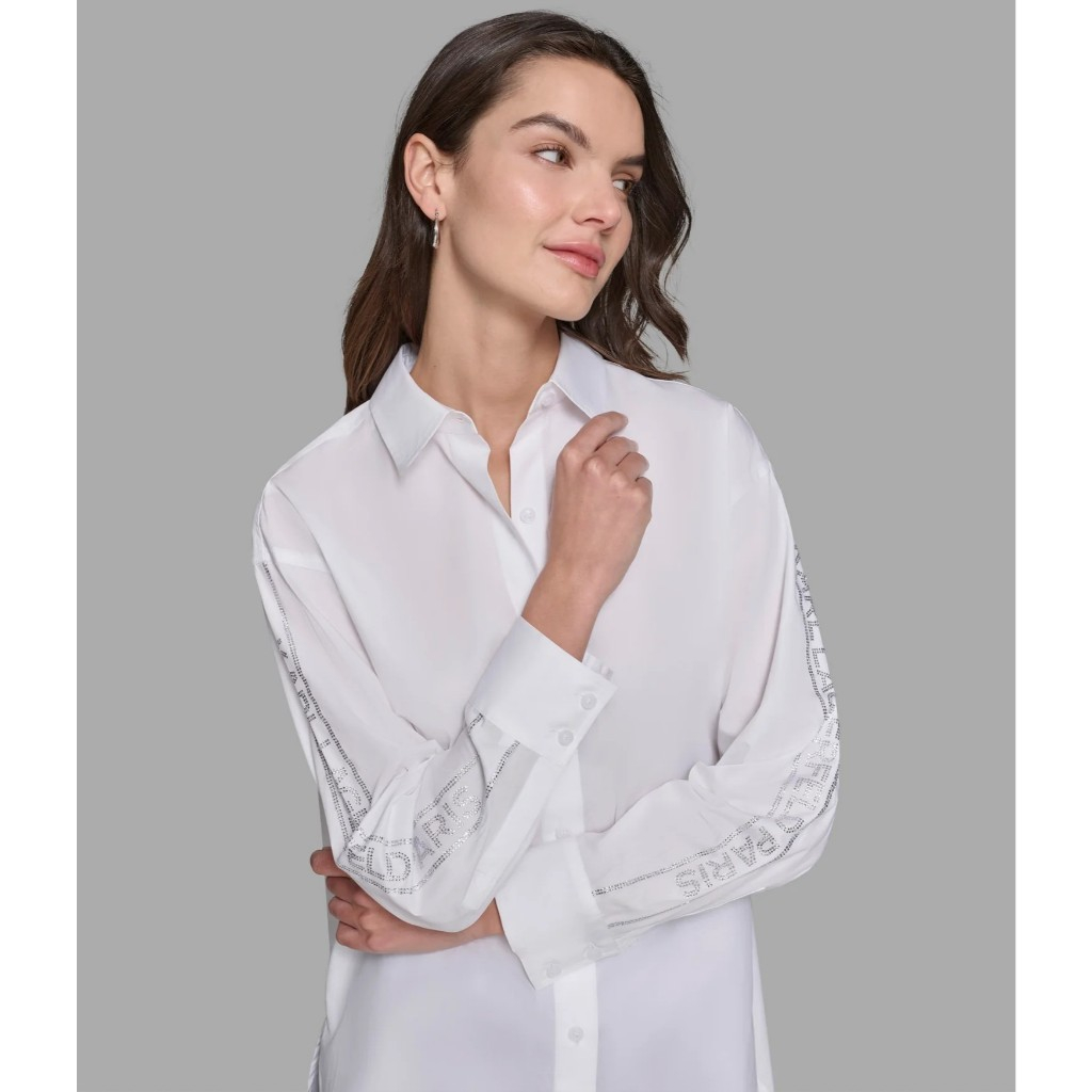 karl lagerfeld kemeja wanita OF 111 original white