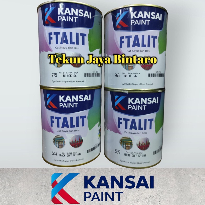 

KODE A5C5 CAT FTALIT 1 KG WARNA DOFF SEMI GLOSS CAT MINYAK UNTUK KAYU DAN BESI