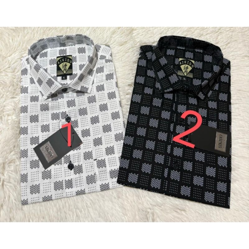 Aikido Kemeja Lengan Pendek Pria