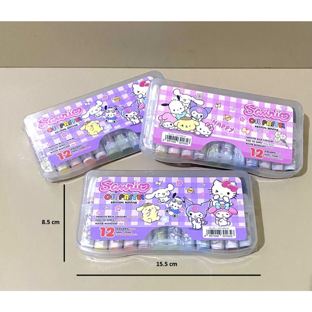 

[SANRIO -12 Warna] Crayon 12 Warna - SANRIO - CRAYON BESAR