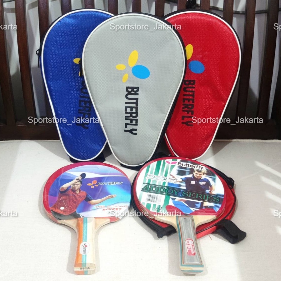 LANGSUNG ATC Bet Tenis Meja Bat Pingpong Butterfly  Bet ping pong Tenis Meja Butterfly free tas