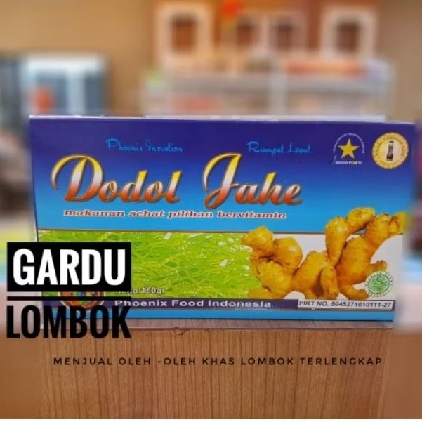 

Dodol Jahe Rumput Laut Phoenix 160 gr Khas Lombok