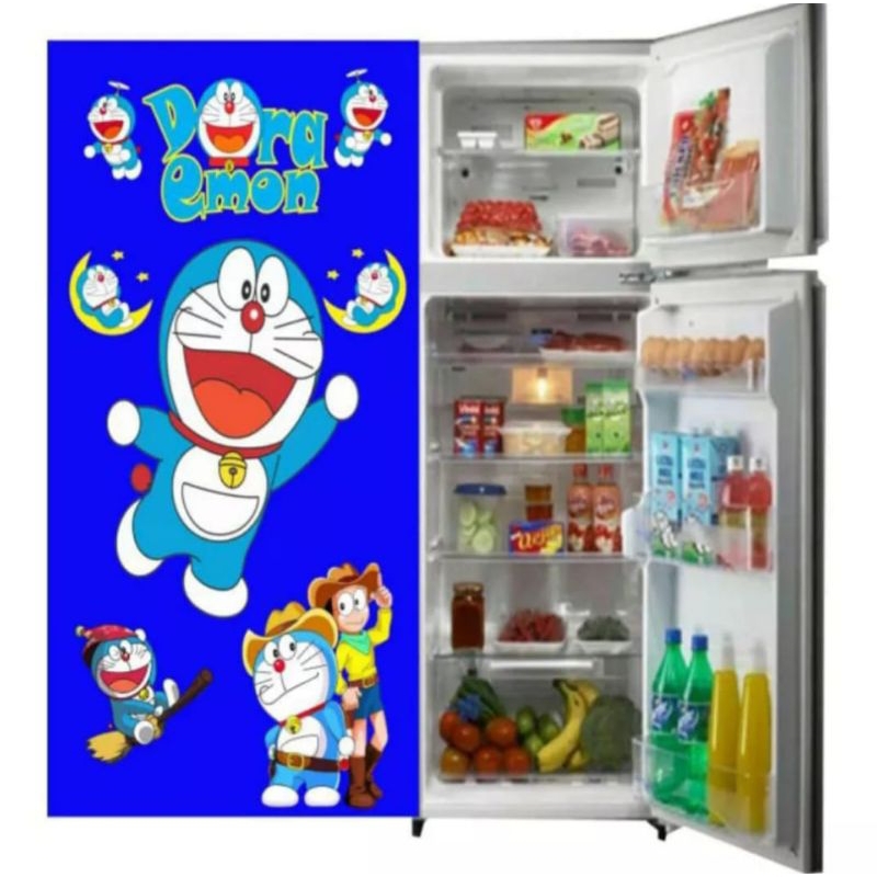 wallpaper stiker kulkas 1 pintu karakter