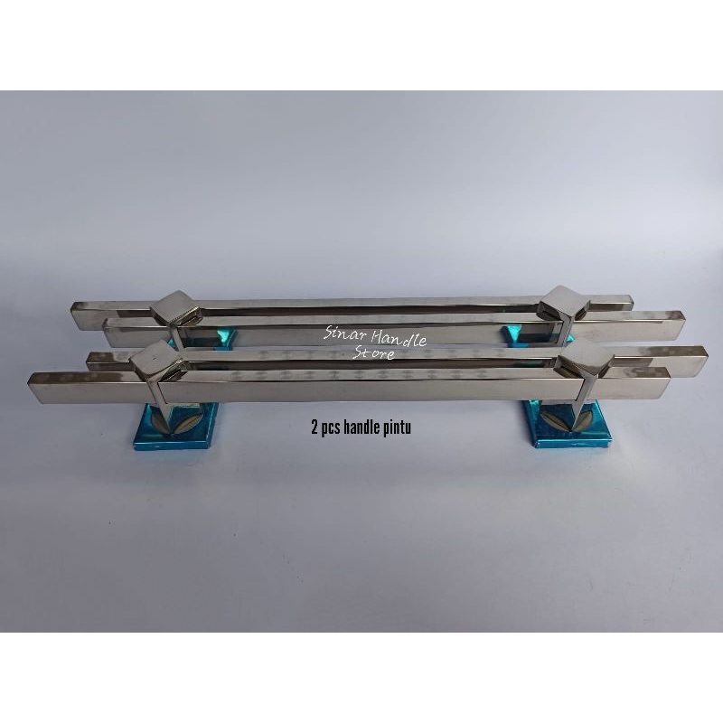 handle pintu rumah minimalis jajar kotak panjang / gagang pintu / pegangan pintu panjang 40 cm dan 6