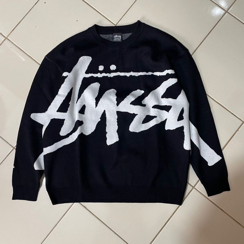Stussy Knit Sweater Big Logo Second
