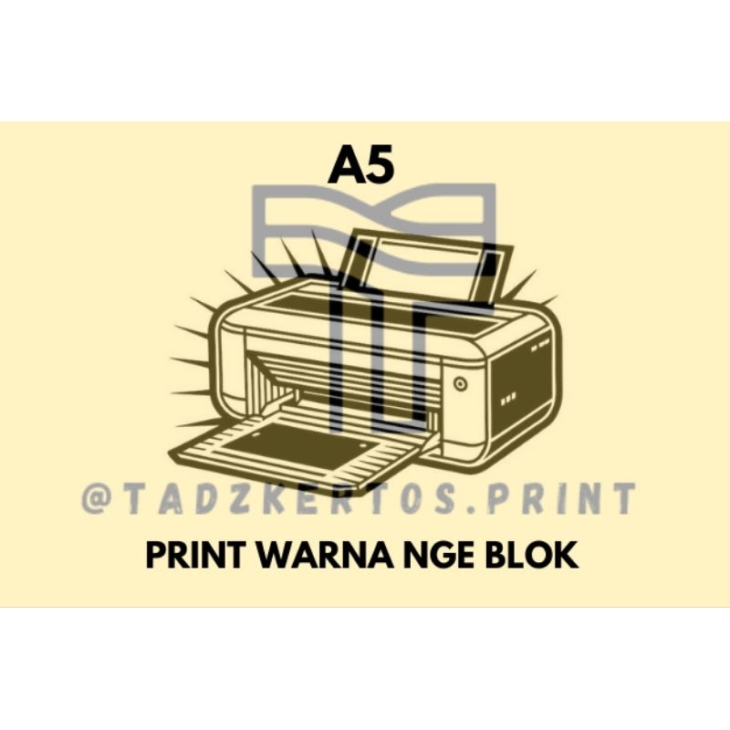 Jasa Print A5 Warna Nge Blok