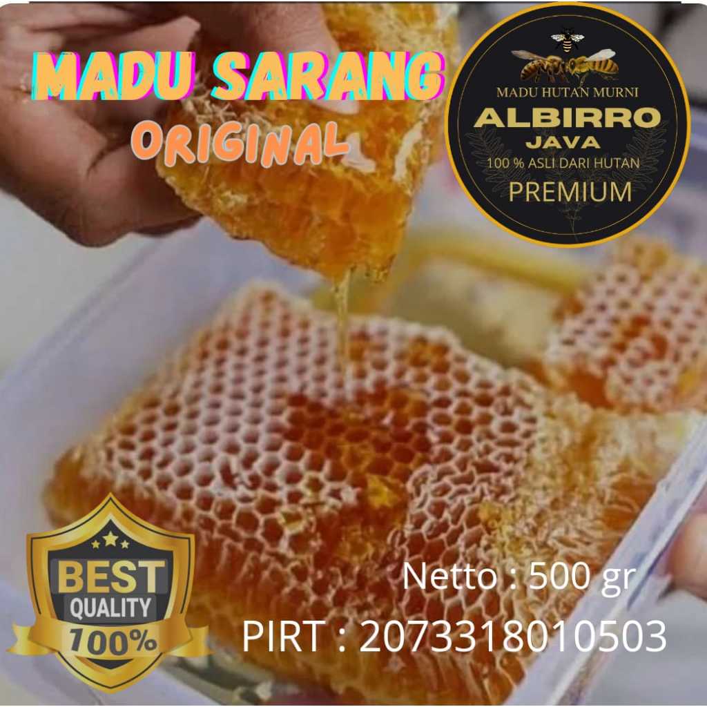 

MADU SARANG / MADU LILIN % ORIGINAL/500gr