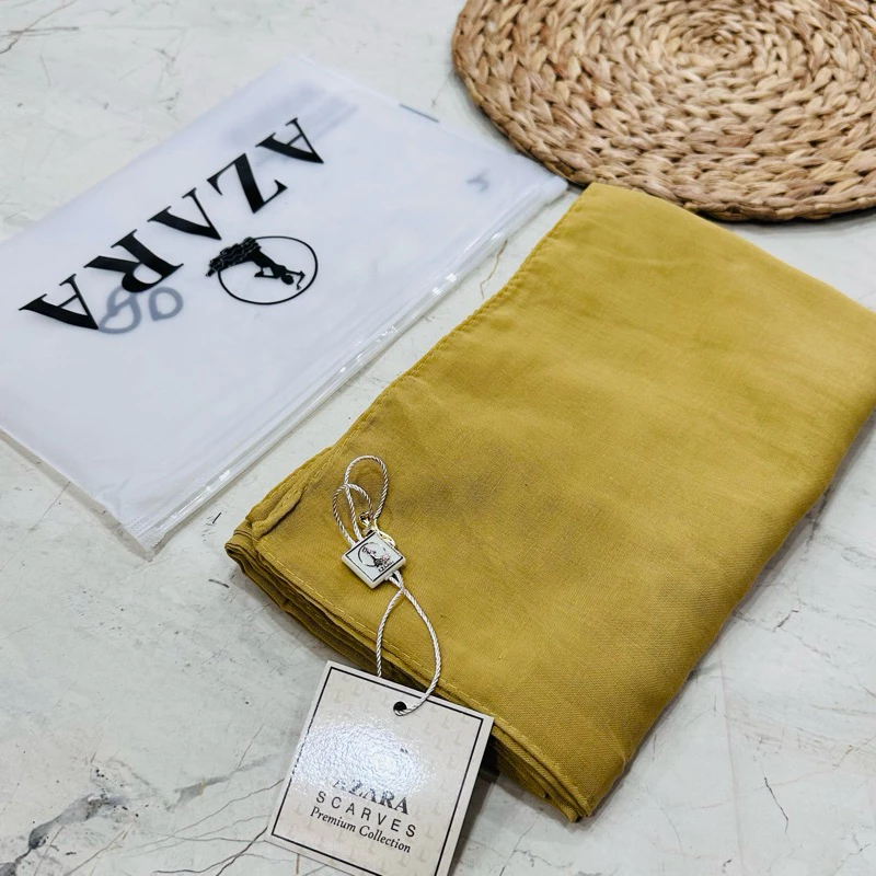 Hijab Segiempat Paris Premium Azara Packing Pouch Jahit Tepi