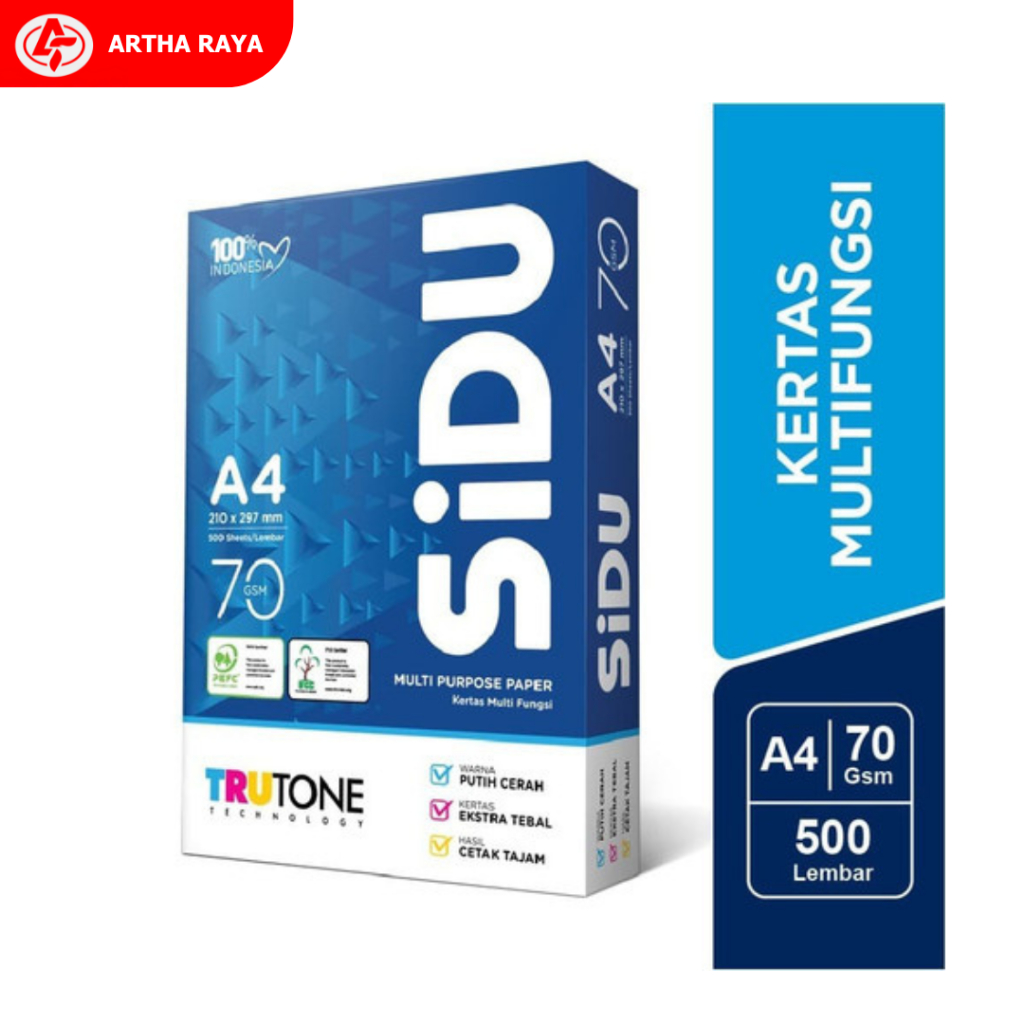 

KERTAS HVS A4 SIDU 70 GRAM