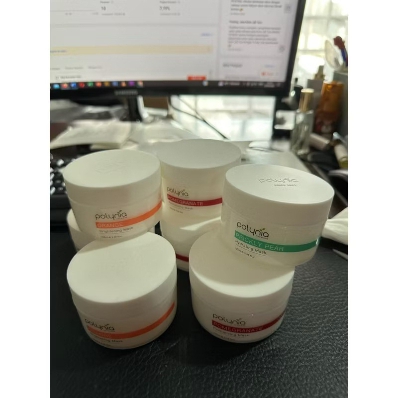 Botol Kosong Polynia - Polynia Pomegranate Brightening Mask