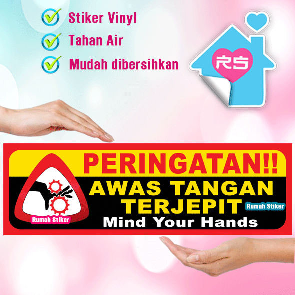 

Stiker Awas Tangan Terjepit - Stiker K3
