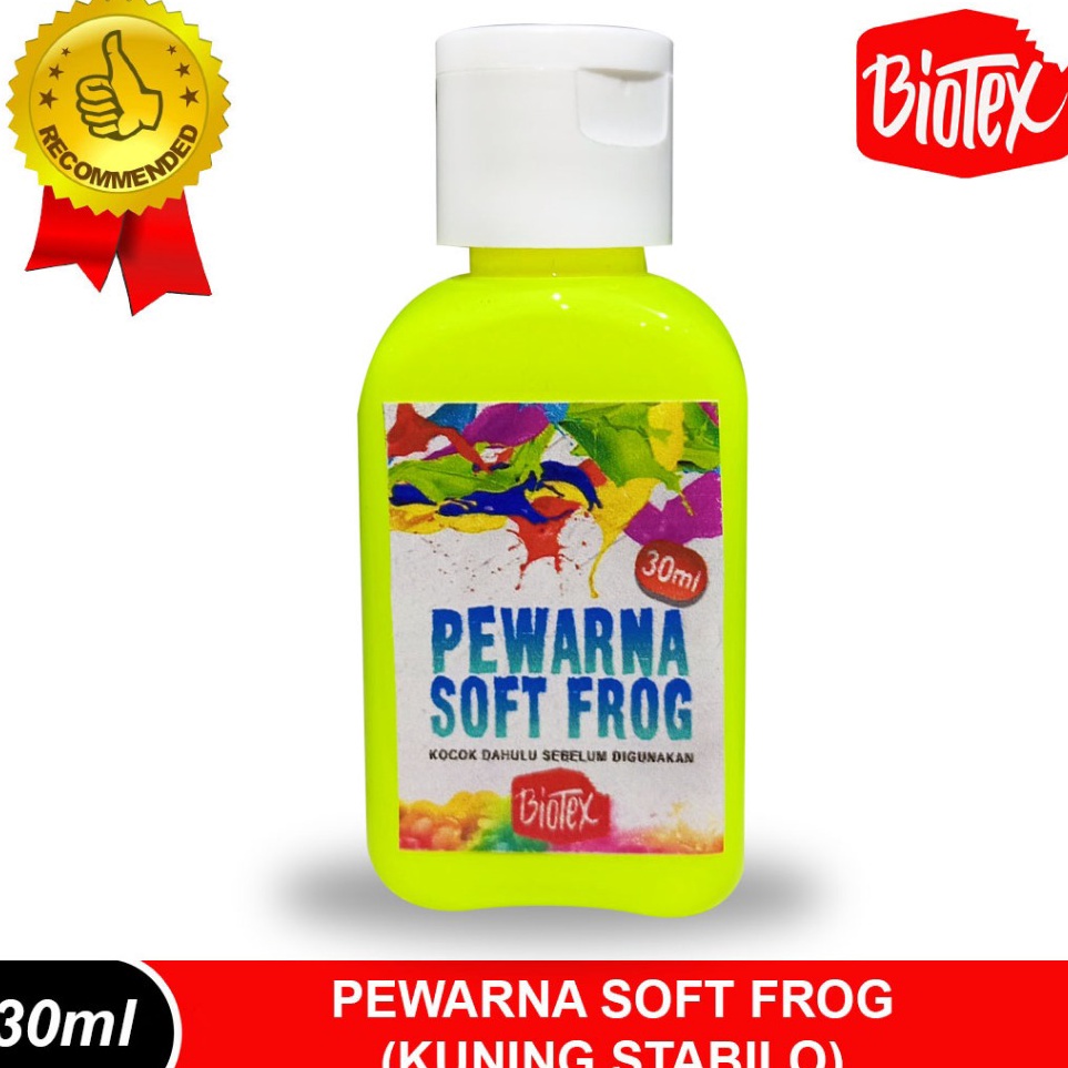 

KODE X3D7 Biotex Pewarna Lateks Soft Frog 3 Ml Kuning Stabilo