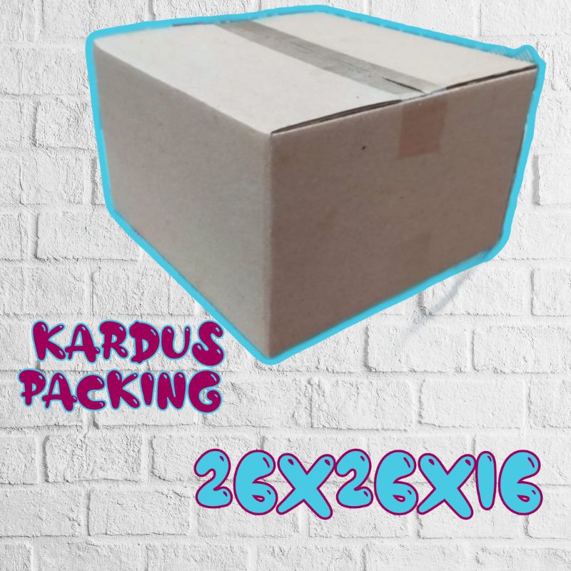 

kardus packing 26x26x16 kardus polos kardus besar