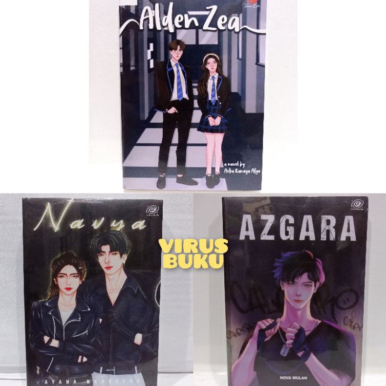 KODE J3J7 Paket isi 3 Novel Navya  Alden Zea  Azgara