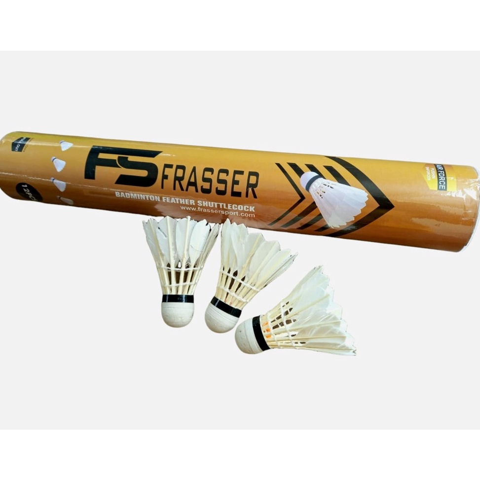 Dijamin Berkualitas Frasser Shuttlecock Badminton Kok Bulutangkis Frasser Air Force Gold