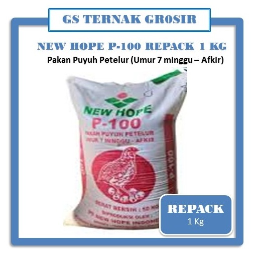 Pakan Puyuh Petelur (P-100 NEWHOPE) Repack 1 kg