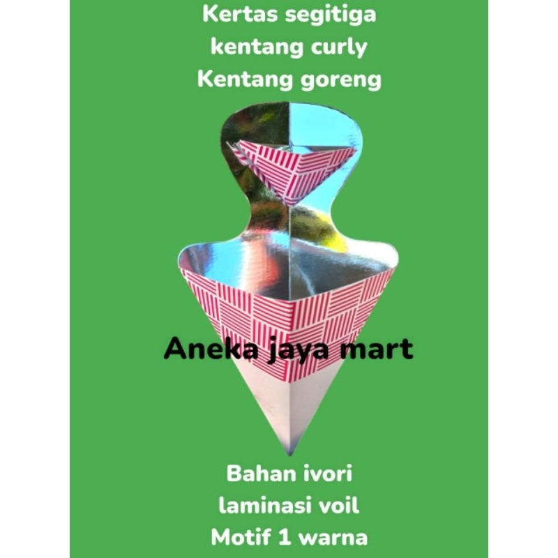 

kertas kentang goreng / wadah kentang goreng curly/ dus churros/cimol/cireng/cakue