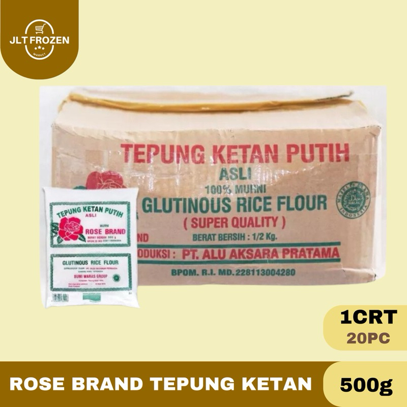 

Tepung Ketan Rose Brand / Glutinous Rice Flour - DUS 500g x 20pc