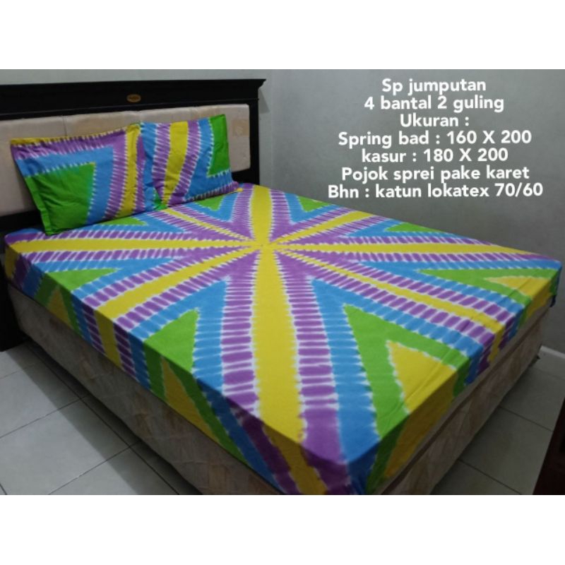 Sprei katun tebal batik Pekalongan ukr 180x200