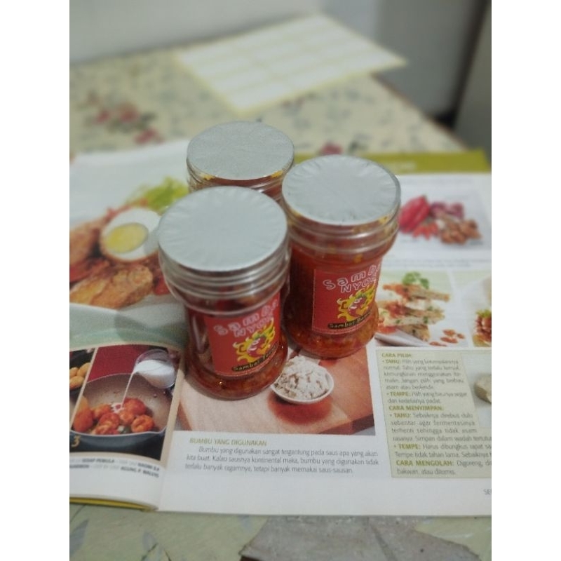 

SAMBAL NYOS | Sambal Terasi | Botol Plastik Praktis kemasan 130gr