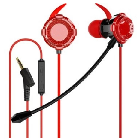 Headset Gaming Bass Noise Cancelling with Mic Mobile Earphone Gaming Murah Hifi/Dalam telinga teling