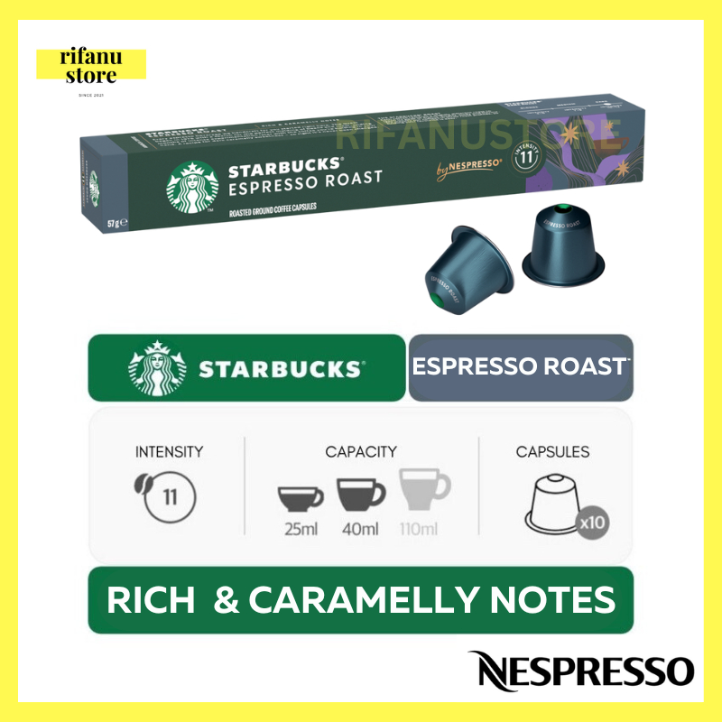 

Nespresso Starbucks Espresso Roast Coffee Capsule