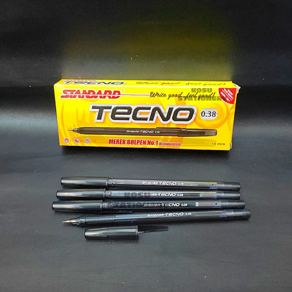 

BOLPEN / BALLPOINT / PULPEN / POLPEN STANDARD TECNO HITAM