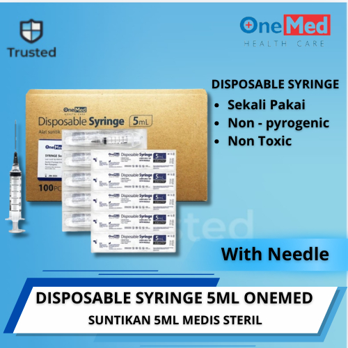 Syringe Onemed Disposable Syringe Jarum Spuit Onemed 1 BOX