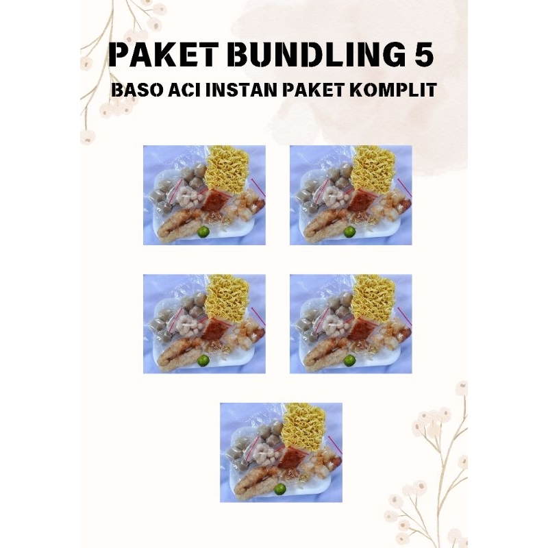 

BASO ACI INSTAN PAKET KOMPLIT 5 BUNGKUS