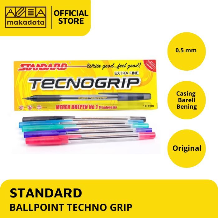 

BOLPEN / BALLPOINT / PULPEN STANDARD TECNOGRIP (1 PACK) MURAH