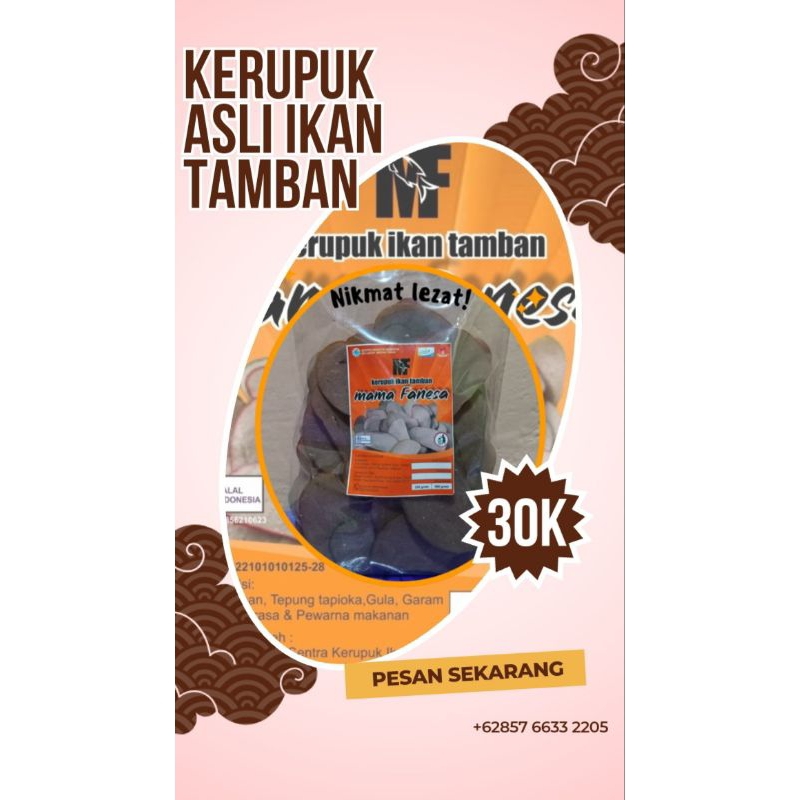 kerupuk ikan tamban khas tanjung pinang 500gr