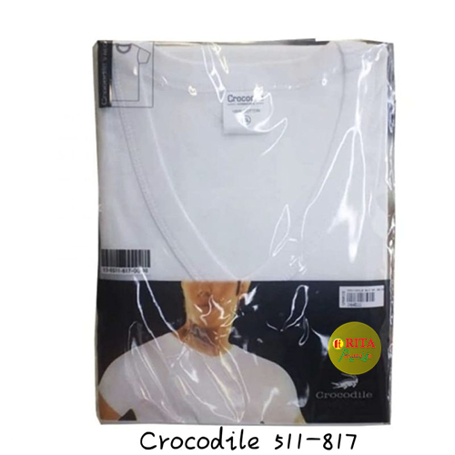 Crocodile bodywear Kaos Oblong 511-817 Crocodile V-Neck PUTIH Original Kaos Dalam Pria Pakaian Dalam