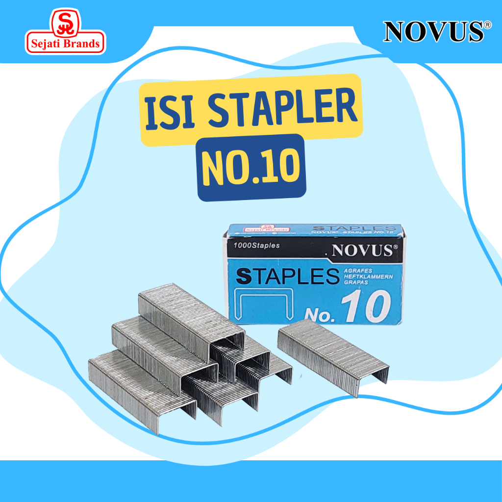 

Novus Isi Stapler Kecil No.10 / Isi Staples / Perlengkapan ATK