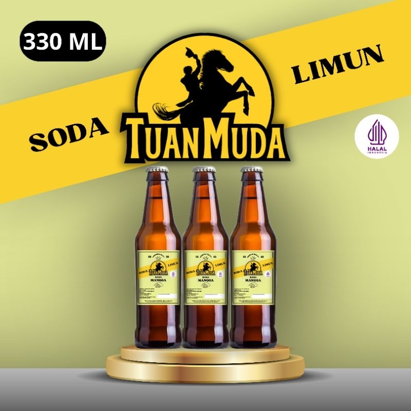 

Limun Tuan Muda Mangga 6 botol | Minuman Soda Klasik Nostalgia 330ml halal termurah (Botol Kaca)