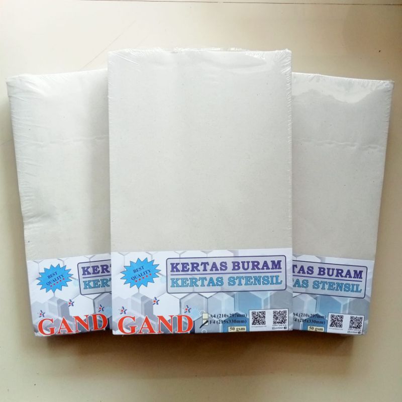 

Kertas Buram Opaque Paper Gand F4 ( Rim 500 Lbr ) [ Original ]