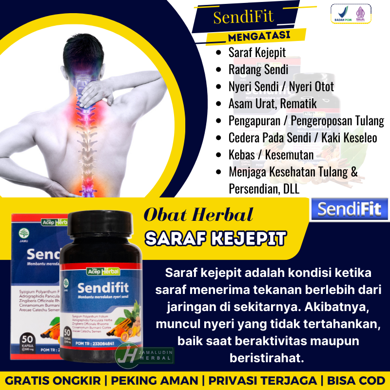 Obat Herbal Sakit Tulang Ekor, Syaraf Kejepit Di Tulang Belakang, Punggung, Pinggang, Saraf Terjepit