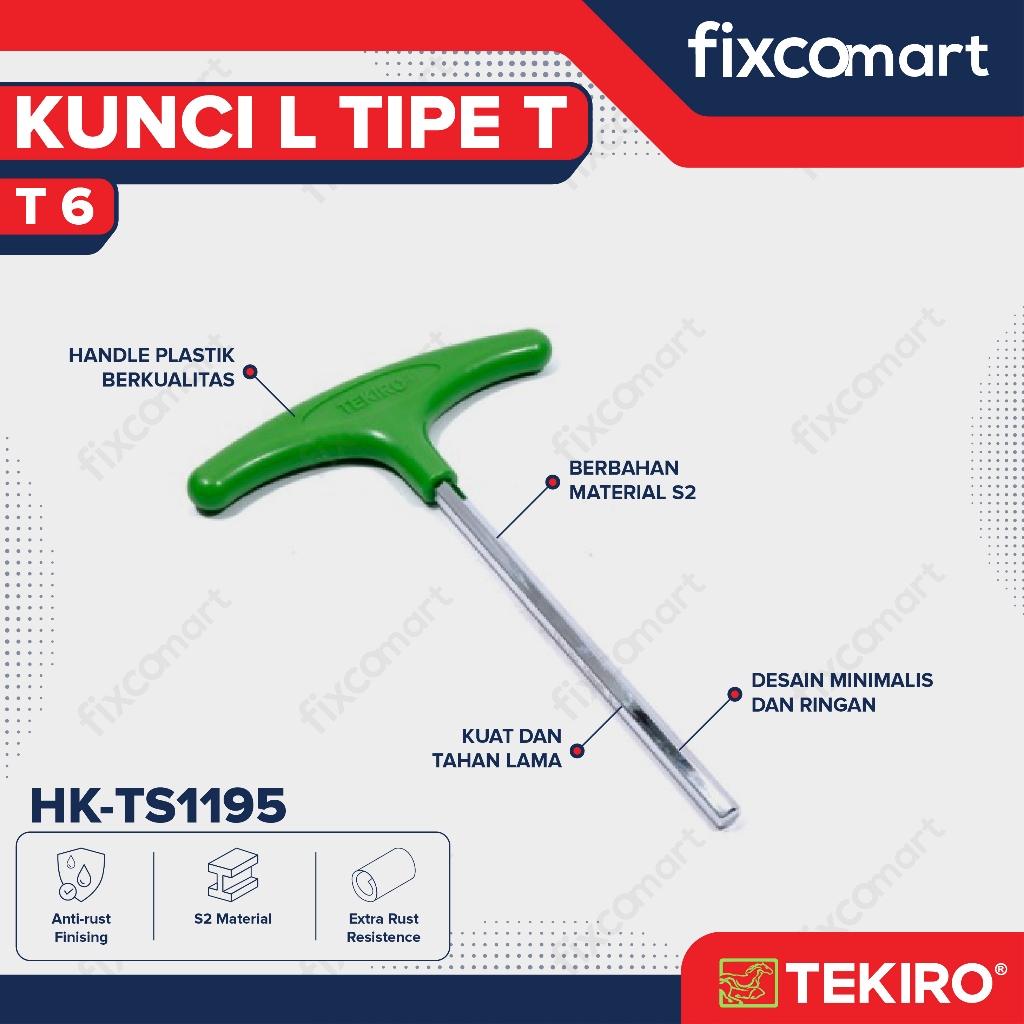 Tekiro Kunci L Model T6 / Kunci T