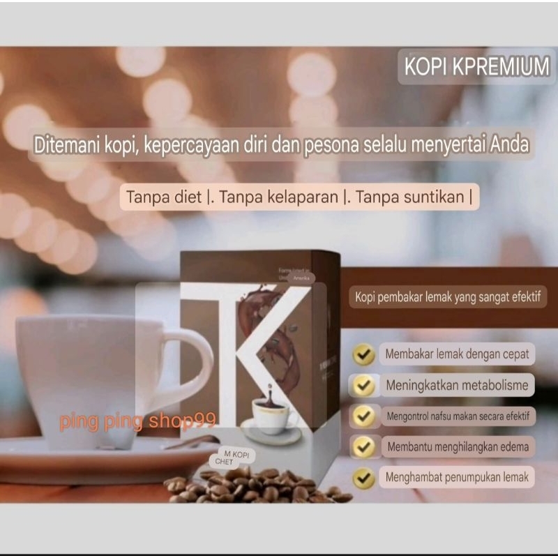 

RB TK coffee / TK premium coffee 1 box isi 20 sachet minuman kopi diet / slimming coffee