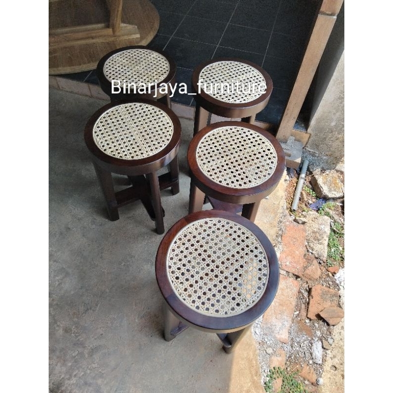 Stool Rotan Minimalis // Stool kekinian