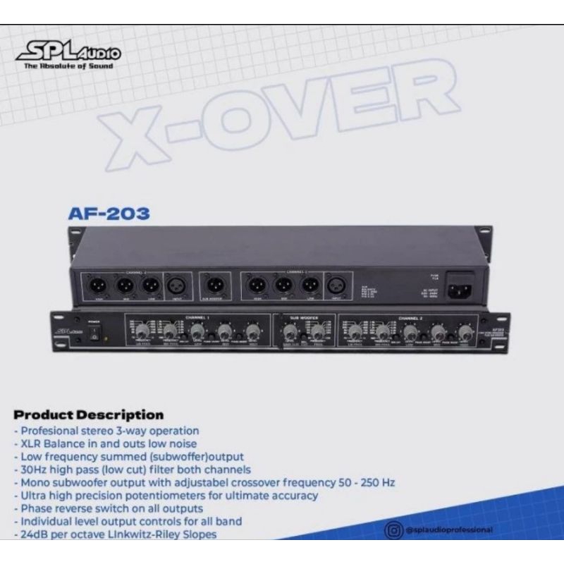 Crossover SPL Audio AF203 original