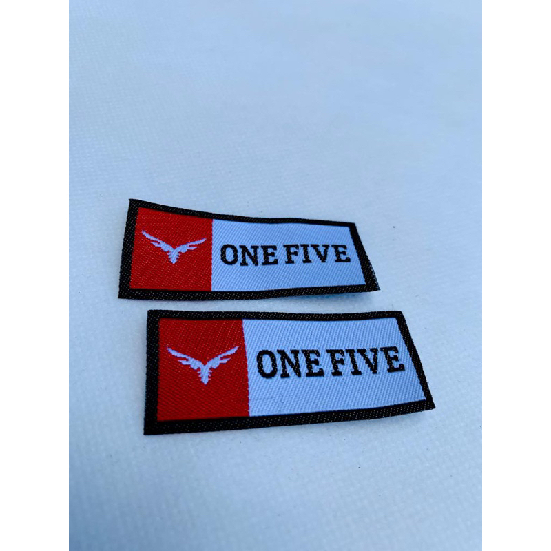 

label woven bordir ukuran 2,5x5cm