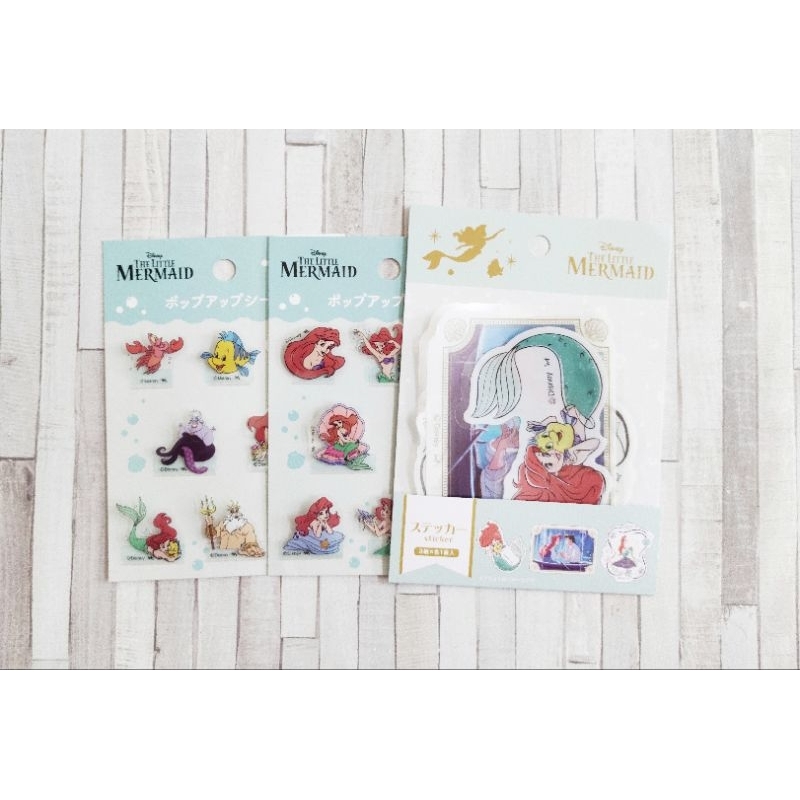 

Stiker Transparan Label Pop D3 The Little Mermaid Disney Japan