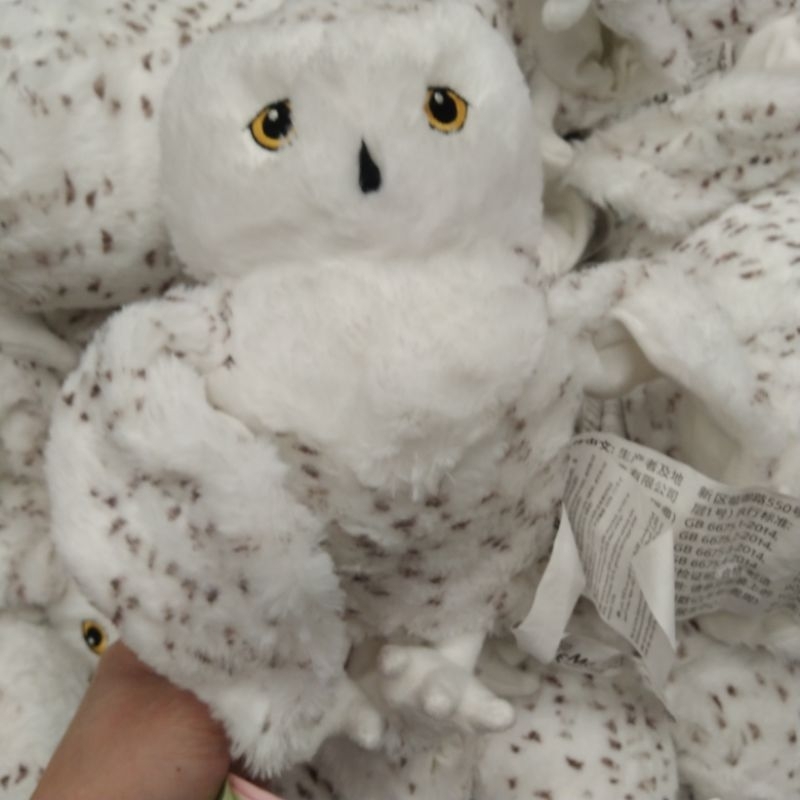 Boneka Tangan boneka Burung Hantu Harry Potter Hedwig Salju Putih White Owl