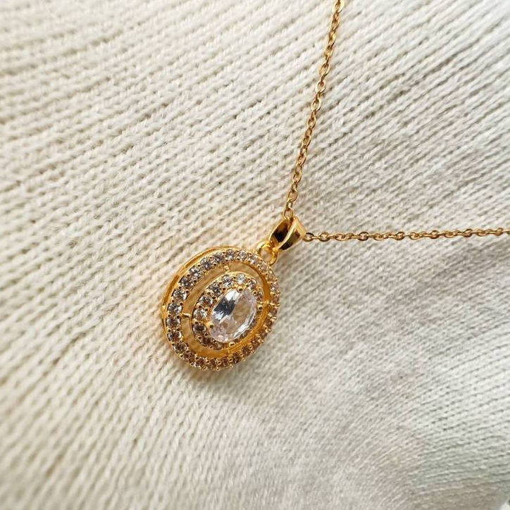 KALUNG PERMATA LIONTIN MODEL BULAT